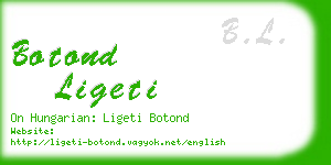 botond ligeti business card